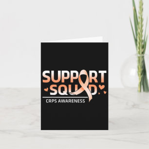 Support Squad Family Team Rsd Crps Awareness Orang Card