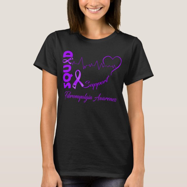 Support Squad FIBROMYALGIA AWARENESS T-Shirt (Front)