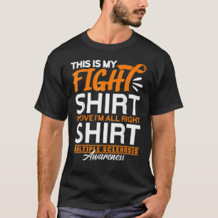 Support Squad Fight I Ed Ms Multiple Sclerosis T-Shirt