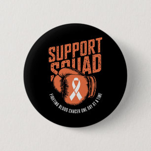 Support Squad Fighting Blood Cancer Awareness Oran 6 Cm Round Badge