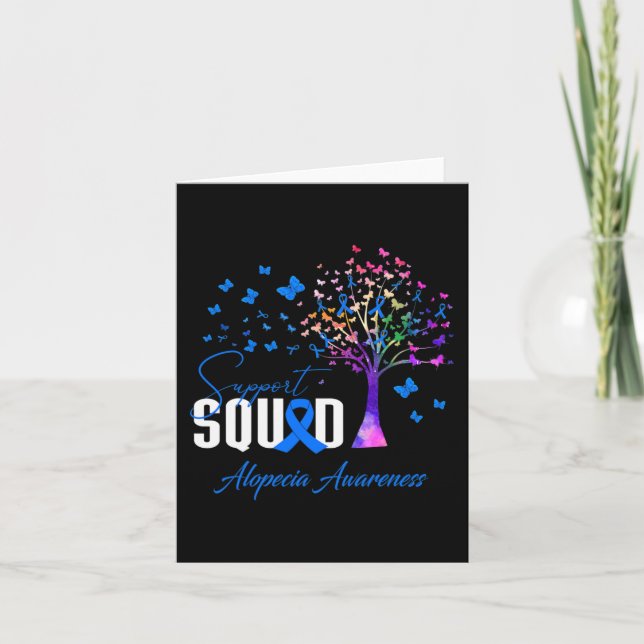 Support Squad For Alopecia Awareness  Card (Front)