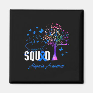 Support Squad For Alopecia Awareness Magnet