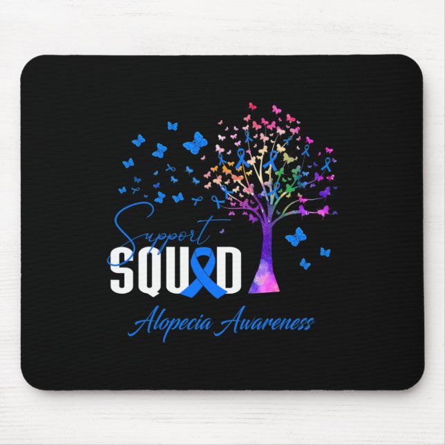 Support Squad For Alopecia Awareness  Mouse Mat (Front)