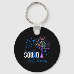 Support Squad For Als Awareness  Key Ring