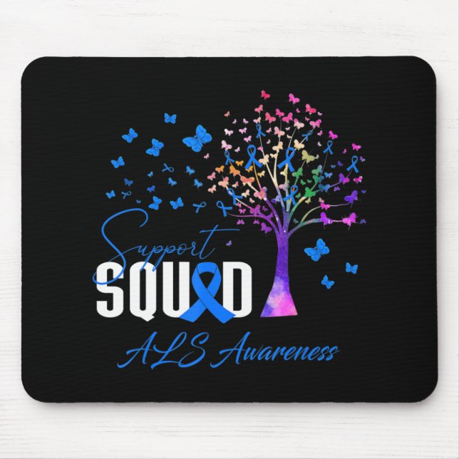 Support Squad For Als Awareness  Mouse Mat (Front)