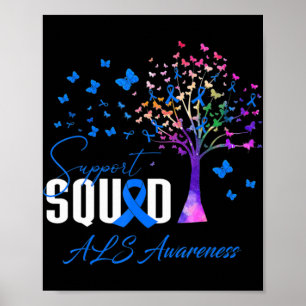 Support Squad For Als Awareness Poster