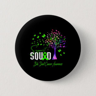 Support Squad For Bile Duct Cancer Awareness 6 Cm Round Badge