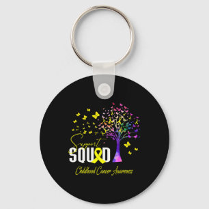 Support Squad For Childhood Cancer Awareness  Key Ring