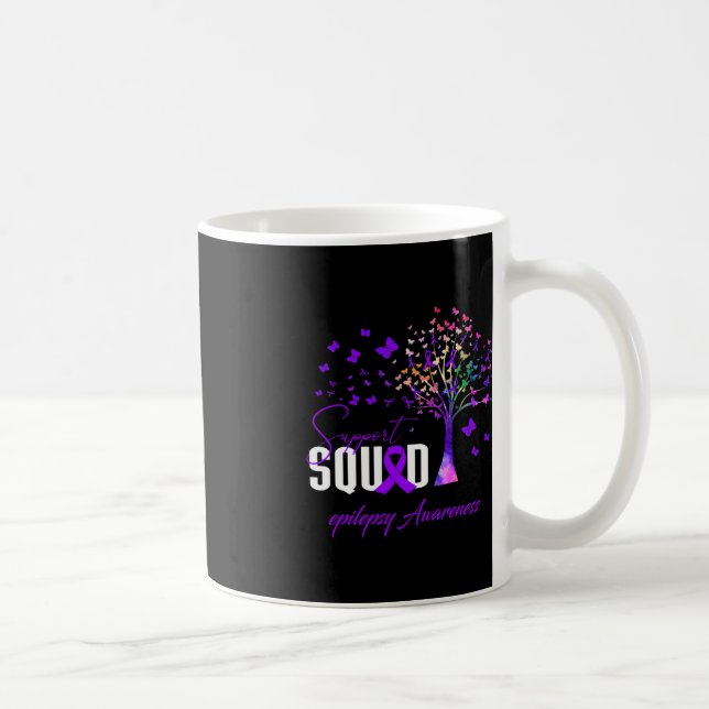 Support Squad For Epilepsy Awareness  Coffee Mug (Right)