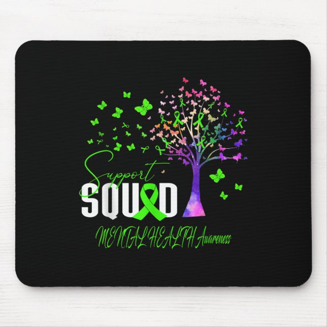 Support Squad For Mental Health Awareness  Mouse Mat (Front)