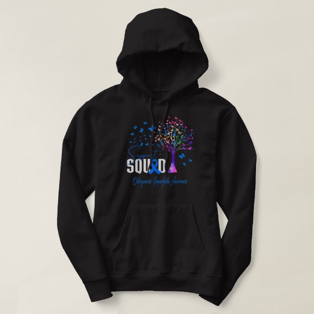 Support Squad For Osteogenesis Imperfecta Awarenes Hoodie (Design Front)