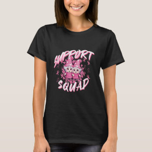 Support Squad Gnome Warrior Breast Cancer Awarenes T-Shirt