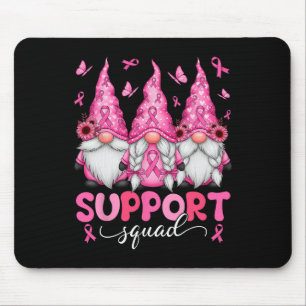 Support Squad Gnomes Breast Cancer Awareness Men W Mouse Mat