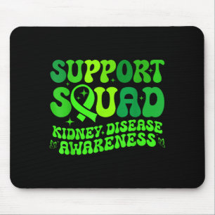 Support squad green pkd kidney disease ribbonSuppo Mouse Mat
