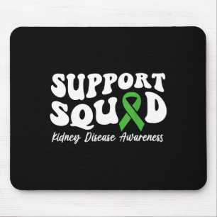 Support Squad Green Ribbon Kidney Disease Mouse Mat