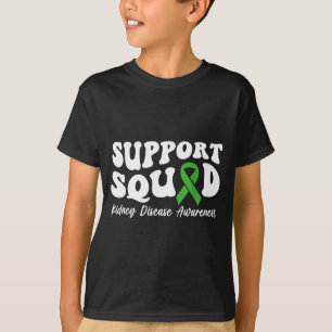 Support Squad Green Ribbon Kidney Disease T-Shirt