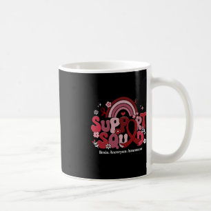 Support Squad Groovy Brain Aneurysm Awareness Gift Coffee Mug