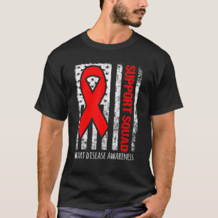 Support Squad Heart Disease Awareness T-Shirt