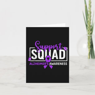 Support Squad Heimer’s Awareness Purple Ribbon But Card