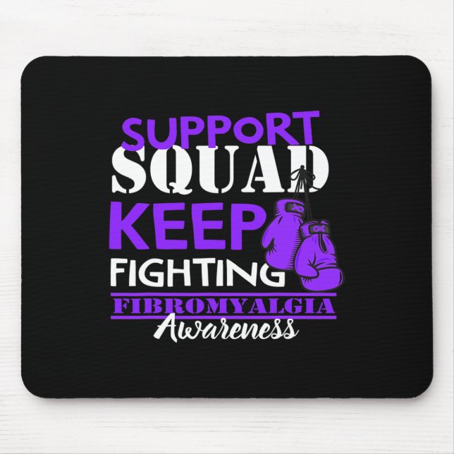 Support Squad I Chronic Pain Response Fibromyalgia Mouse Mat (Front)