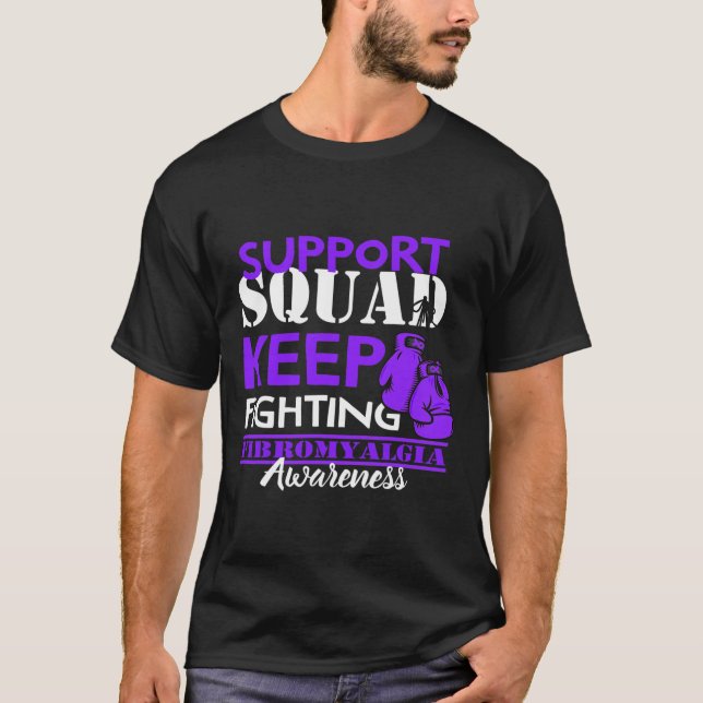 Support Squad I Chronic Pain Response Fibromyalgia T-Shirt (Front)