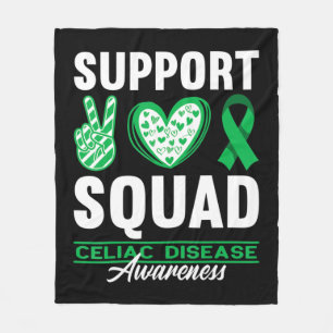 Support Squad I Gluten Free Coeliac Celiac Disease Fleece Blanket