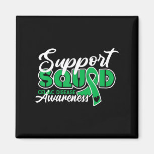 Support Squad I Gluten Free Coeliac Celiac Disease Magnet