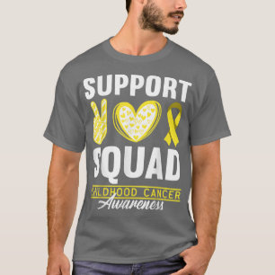 Support Squad I Gold Awareness Ribbon I Childhood T-Shirt