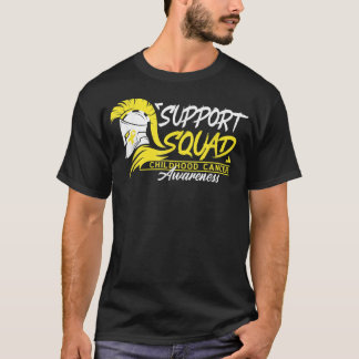 Support Squad I Gold Awareness Ribbon I Childhood  T-Shirt