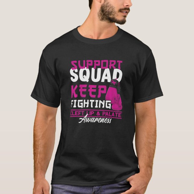 Support Squad I Orofacial Birth Defect Cleft Lip & T-Shirt (Front)