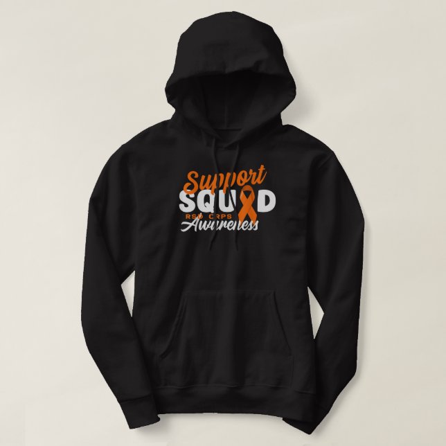 Support Squad I Reflex Dystrophy Pain Syndrome RSD Hoodie (Design Front)