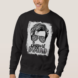 Support Squad I Zebra Ribbon I Ehlers Danlos Syndr Sweatshirt