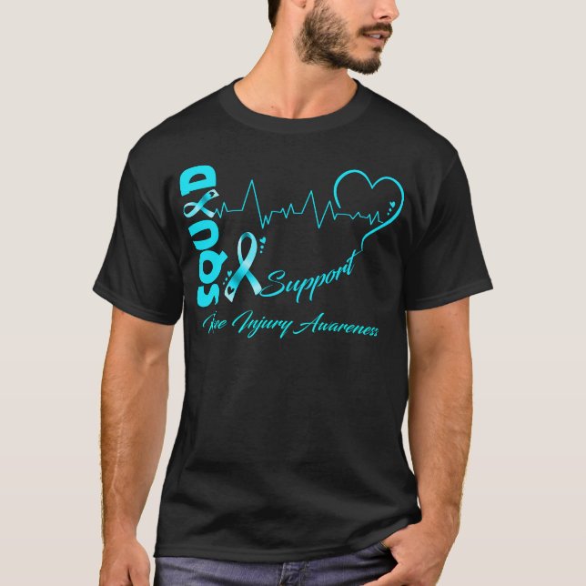 Support Squad KNEE INJURY AWARENESS T-Shirt (Front)