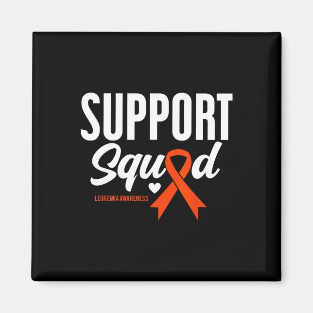 Support Squad Leukaemia Awareness 3  Magnet (Front)