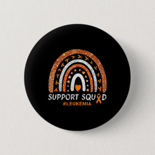 Support Squad Leukaemia Awareness Rainbow Gift War 6 Cm Round Badge