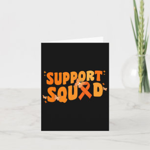 Support Squad Leukaemia Cancer Awareness Butterfly Card