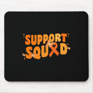 Support Squad Leukaemia Cancer Awareness Butterfly Mouse Mat
