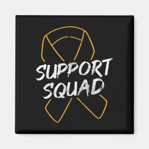 Support Squad Leukaemia Cancer Leukaemia Awareness Magnet