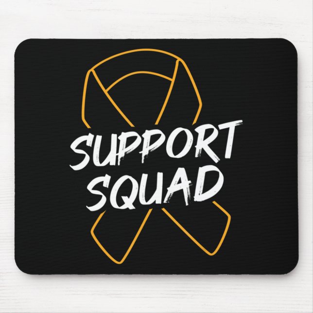 Support Squad Leukaemia Cancer Leukaemia Awareness Mouse Mat (Front)