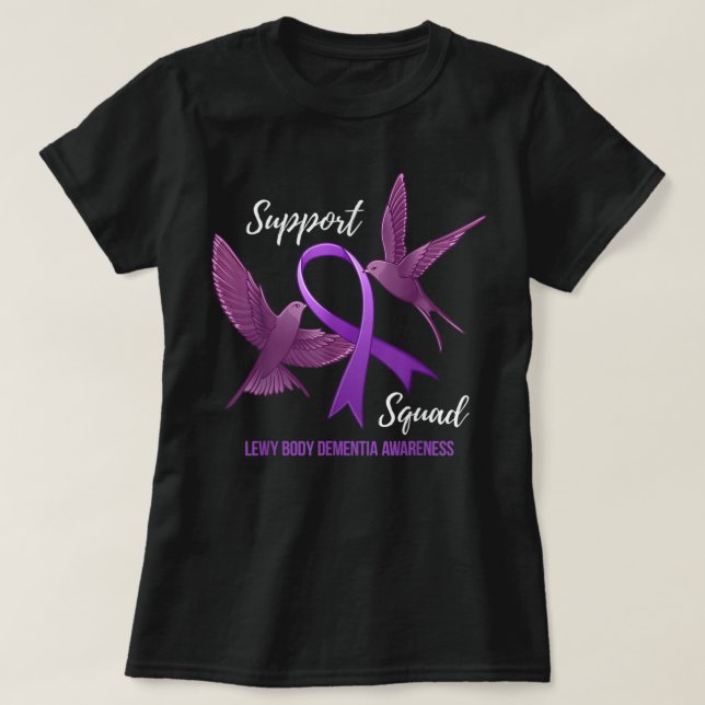 Support Squad Lewy Body Dementia Awareness T-Shirt (Design Front)