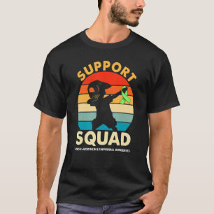 Support Squad Lime Green Ribbon Non Hodgkin Awaren T-Shirt