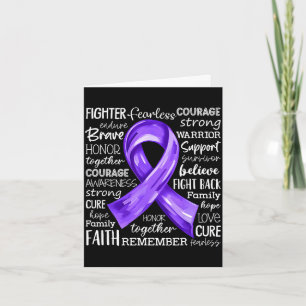 Support squad lupus awareness month fighter purple card