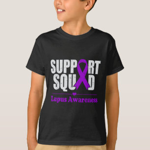 Support Squad Lupus Awareness Purple Autoimmune Di T-Shirt
