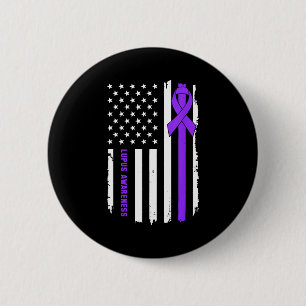 Support squad lupus awareness warrior fighter 6 cm round badge