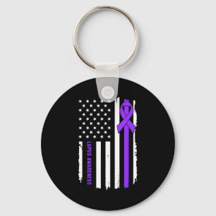 Support squad lupus awareness warrior fighter key ring