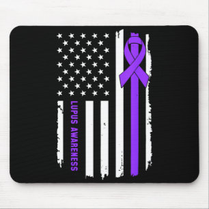 Support squad lupus awareness warrior fighter mouse mat