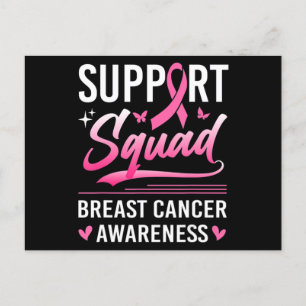 Support Squad Matching Family Breast Cancer Awaren Postcard