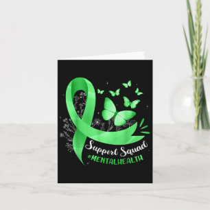 Support Squad Mental Health Awareness Lime Green R Card