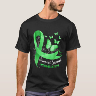 Support Squad Mental Health Awareness Lime Green R T-Shirt