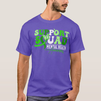 Support Squad Mental Health Awareness May Green Ri T-Shirt
